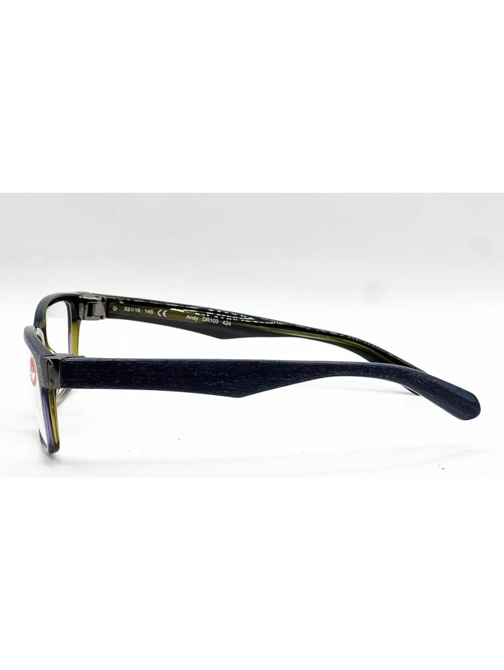 Dragon Andy Dr103 424 Chrome Blue Authentic Eyeglasses 52-16-145